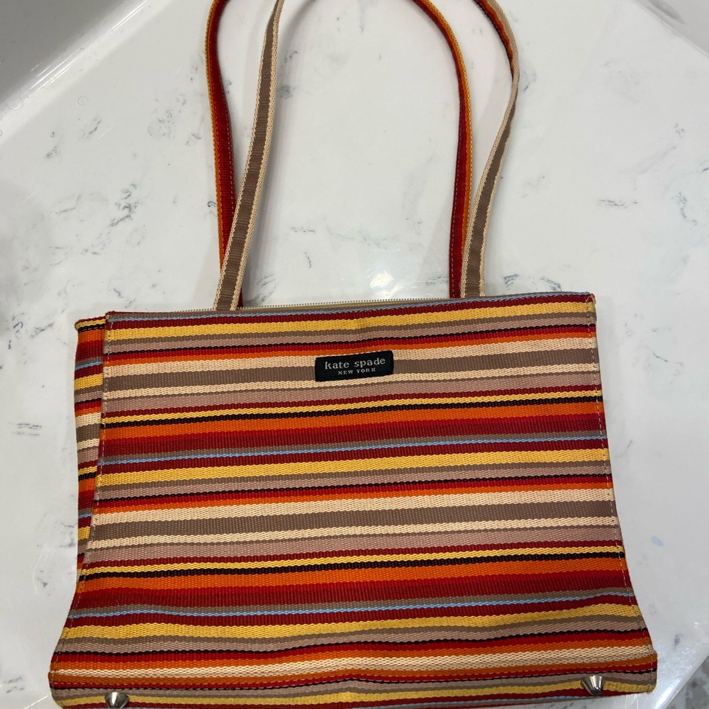 Kate Spade Striped Purse ♥️🧡💛
